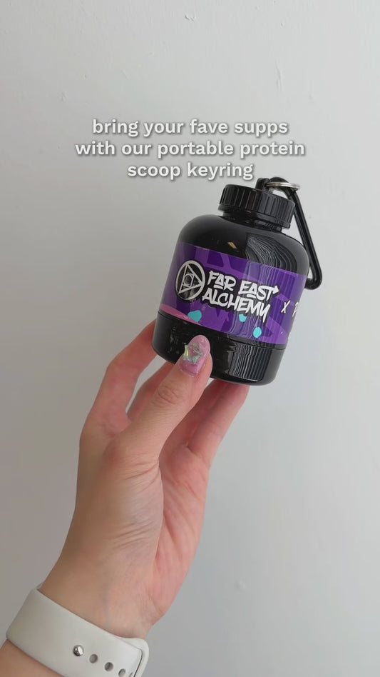 Portable Protein Powder Supplement Keyring